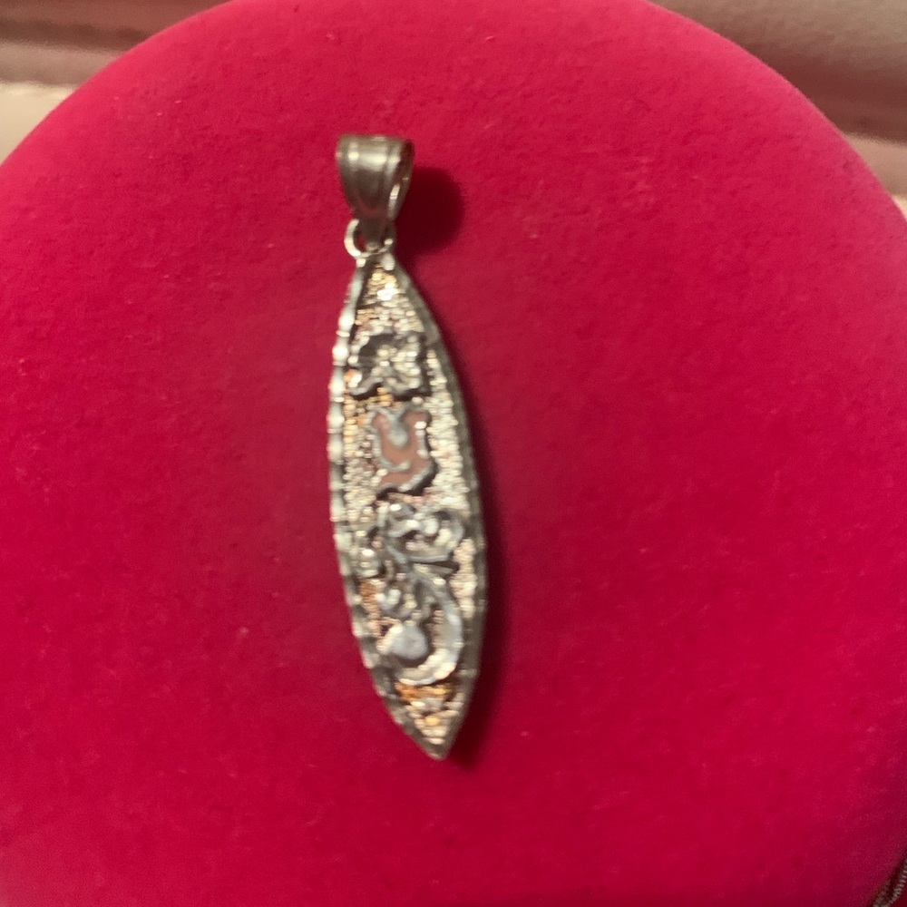 Sterling Silver Surfboard Charm